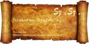 Szekeres Szaléz névjegykártya
